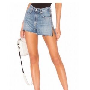 rag & bone Blue Jean Shorts with Zippers EUC